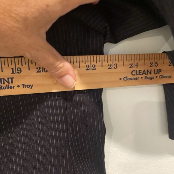 Ralph Lauren LRL Suit Jacket 44L Blue Pinstripe 100% Wool Blazer Sports Coat - Picture 10 of 14